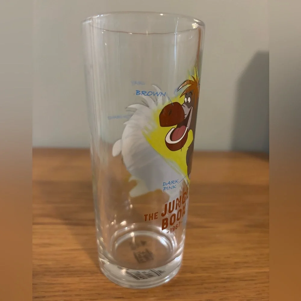 Disney Parks Ink and Paint Collection drinking glass Baloo from The Jungle Book